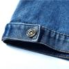 IDOPIP Toddler Kids Baby Boys Girls Denim Jacket Long Sleeve Button Down Jeans Coat Ripped Distressed Trucker Jackets Cowboy Overcoat Basic Casual Outwear with Pockets Blue 02 2-3 Years view 4