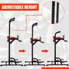 HYD-Parts Power Tower Heavy Duty Adjustable Dip Station Multi-Function Strength Training Workout Equipment for Home GymBlack&Red view 3