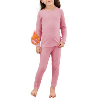 Girls Underwear Kids Thermal Underwears Toddler Winter Base Layer Long Johns Sets for Boys Dark Pink Medium (90) /2T-3T