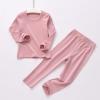 Girls Underwear Kids Thermal Underwears Toddler Winter Base Layer Long Johns Sets for Boys Dark Pink Medium (90) /2T-3T view 2