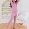 Girls Underwear Kids Thermal Underwears Toddler Winter Base Layer Long Johns Sets for Boys B Purple Medium (90) /2T-3T view 2