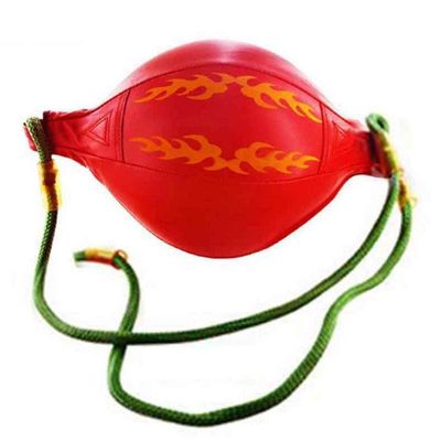 1pc Double End Boxing Training Punching Bag Pu Leather Bodybuilding Punching Ball Inflatable Sports Fitness Speed Bags Equipment