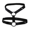 2Pcs Adjustable Elastic PU Leather Punk I-shaped Thigh Garter Belts Leg Rings Leg Garters for Women view 3