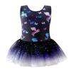 EQSJIU Ballet Leotard with Tutu Skirt for Girls Gymnastics Toddler Dance Leotard Outfits Sparkly Black Unicorn Ballet Dress for Little Kids 2-3T view 1