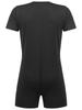 Alvivi Men's Short Sleeves Zipper Shirt Top Boxer Briefs Workout Gymnastics Leotard Bodysuit Black(Crotch) Large view 2