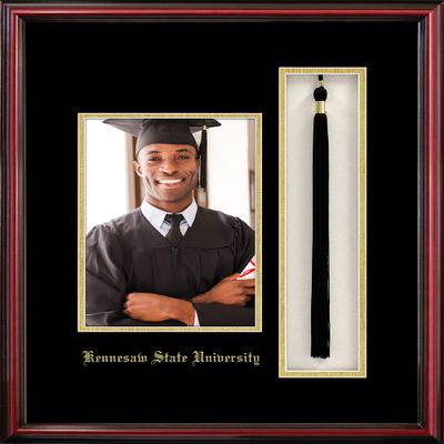 Campus Images NCAA Kennesaw State Owls Unisex 5x7 Portrait with Tassel Box Petite Cherry, Cherry, One Size