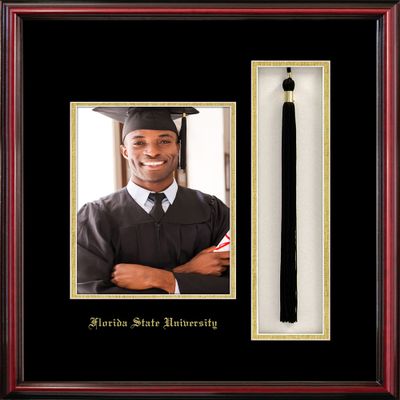 Campus Images NCAA Florida State Seminoles Unisex 5x7 Portrait with Tassel Box Petite Cherry, Cherry, One Size