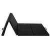 DORTALA Gymnastics Mat, 4'x10' Foldable Gym Exercise Mat with Carrying Handles, 4 Panel Folding Non Slip Mat for Home Gymnastics, Yoga, Fitness, Stretching Training,Tumbling, Black view 1