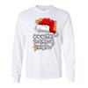 Tee Hunt Cookie Baking Crew Long Sleeve T-Shirt Santa's Hat Christmas Gingerbread Men White Small view 4