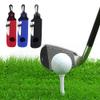 ASENVER 2 Pack Golf Carry Bag with Tee Holder Pouch, Light Weight Hook, Portable Golf Ball Storage Bag for 3 Balls 3 Tees (Black+Black) view 2
