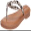 Amazon Essentials Women's Thong Sandal, Black White Snake Print, 7 view 1
