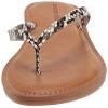Amazon Essentials Women's Thong Sandal, Black White Snake Print, 7 view 2