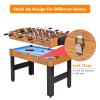 GYMAX 3 in 1 Multi Game Table, 49 Inch with Foosball Hockey & Billiards, Competition Sized Combo Game Table for Home, Game Room, Bar, Party, Club view 3