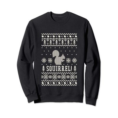 Funny Christmas sweater Squirrel classic Holiday Sweatshirt