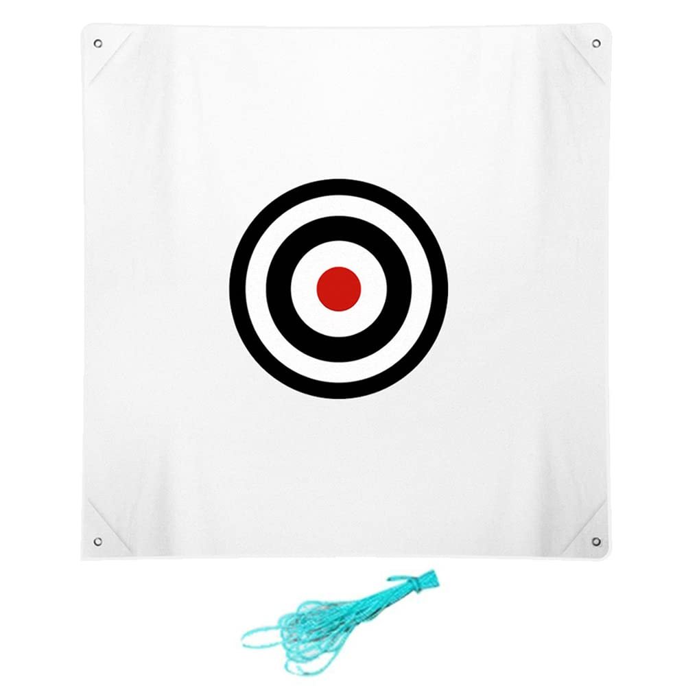 ASENVER 58" x 58" Golf Target Cloth - Hitting Practice Target for Indoor/Outdoor Training (White)
