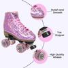 Sure-Grip Prism Plus Unisex Roller Skates | 62mm 78A Urethane Motion Wheels | Constructed with ABEC 3 Bearings, Rock Nylon Plates & Lightweight Aluminum Trucks - Glitter Color (Indoor and Outdoor) view 4