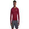 Under Armour Men's Armour HeatGear Compression Long-Sleeve T-Shirt, Cardinal (625)/White, XX-Large view 1