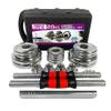 Adjustable Dumbbell Set Home Gym Cast Iron Barbell Sets with Carry Box 44lbs Office Bedroom Workout Dumbbells for Men and Women view 2