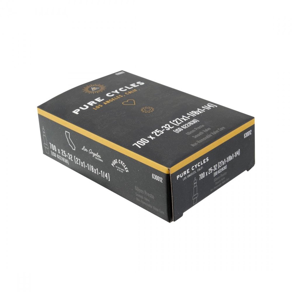 Pure Cycles Standard Presta Tubes Pure 700 x 25-32 27 x 1-1/8 x 1-1/4 PV60/SMTH/NRC FFW25mm