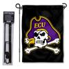 East Carolina Pirates Garden Flag with Pole Stand Holder view 1