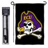 East Carolina Pirates Garden Flag with Pole Stand Holder view 2