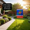 Florida Gators Vintage Retro Throwback Garden Flag with Stand Holder view 4
