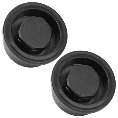PVC Surfboard Exhaust Valve, M12X Screw-in Vent Hole, Black White, 32mm Top Diameter, 2-Pack for Stand Up Paddleboards Boats