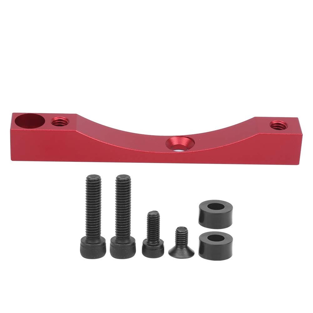 Alomejor Electric Scooter Brake Adapter,red Aluminum Alloy Brake Upgrade with Screws and Rings,Brake Adapter for Scooter commuters,Urban Travelers,Riders