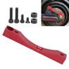 Alomejor Electric Scooter Brake Adapter,red Aluminum Alloy Brake Upgrade with Screws and Rings,Brake Adapter for Scooter commuters,Urban Travelers,Riders view 3