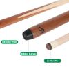 LING LI TE LLT 36" 1-Piece Canadian Maple Billiard Pool Cue Stick- 4-Prong House/Bar Cue Stick view 3