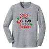 Jesus is The Reason for The Season Christmas Candy Cane Youth Boy Girl Long Sleeve T-Shirt view 1
