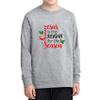 Jesus is The Reason for The Season Christmas Candy Cane Youth Boy Girl Long Sleeve T-Shirt view 3
