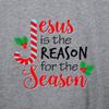 Jesus is The Reason for The Season Christmas Candy Cane Youth Boy Girl Long Sleeve T-Shirt view 4