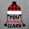 TEEAMORE Matching Christmas for Family You Serious Clark Xmas Buffalo Plaid T-Shirt and Pant Set Athletic Heather view 4