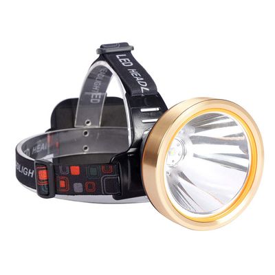 Yongkist Super Bright Rechargeable Coon Hunting Headlamp, LED Spotlight Head Torch with Power Supply, Waterproof Headlight Flashlight for Outdoor Hunting, Fishing, Hiking, Camping, Night Work