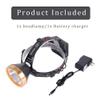 Yongkist Super Bright Rechargeable Coon Hunting Headlamp, LED Spotlight Head Torch with Power Supply, Waterproof Headlight Flashlight for Outdoor Hunting, Fishing, Hiking, Camping, Night Work view 3