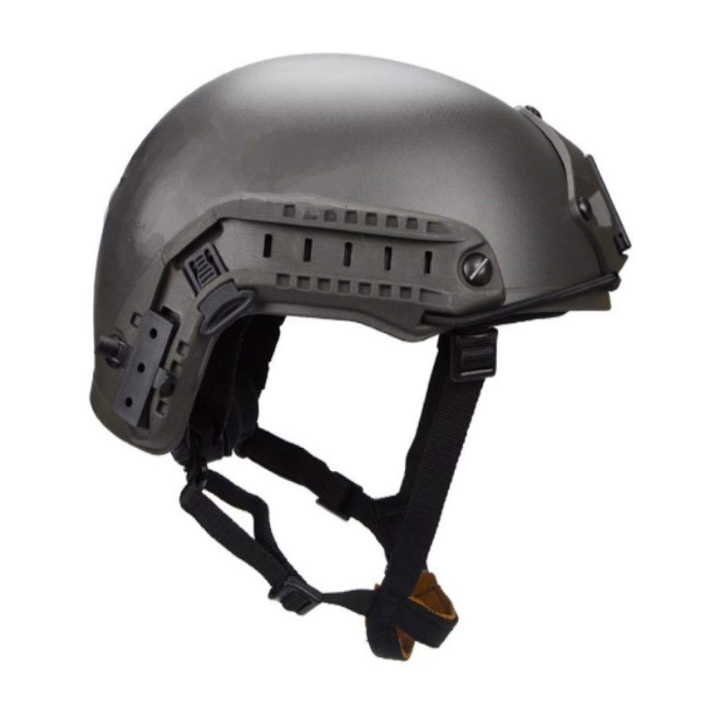 DLP Lightweight Tactical Bump Helmet - ImpaX Extreme Plus - High Cut OPS Core Military Combat Airsoft Helmet - Fast MICH ACH - Night Vision Mount & Accessory Bundle Included (Mass Gray)