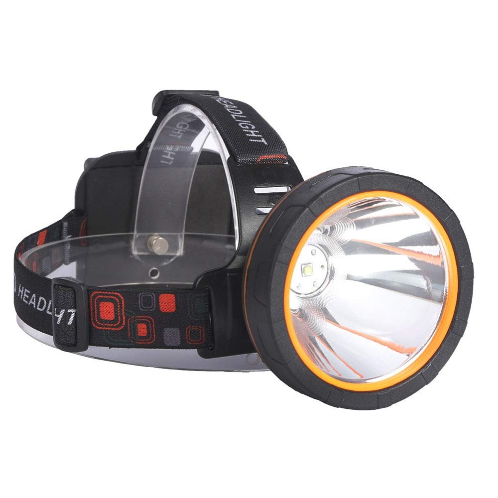 Yongkist Super Bright Rechargeable Coon Hunting Headlamp, LED Spotlight Head Torch with Power Supply, Waterproof Headlight Flashlight for Outdoor Hunting, Fishing, Hiking, Camping, Night Work
