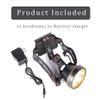 Yongkist Super Bright Rechargeable Coon Hunting Headlamp, LED Spotlight Head Torch with Power Supply, Waterproof Headlight Flashlight for Outdoor Hunting, Fishing, Hiking, Camping, Night Work view 3