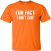 Go All Out XXXXX-Large Orange Adult Fun Fact I Don't Care Funny T-Shirt view 3