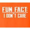 Go All Out XXXXX-Large Orange Adult Fun Fact I Don't Care Funny T-Shirt view 4