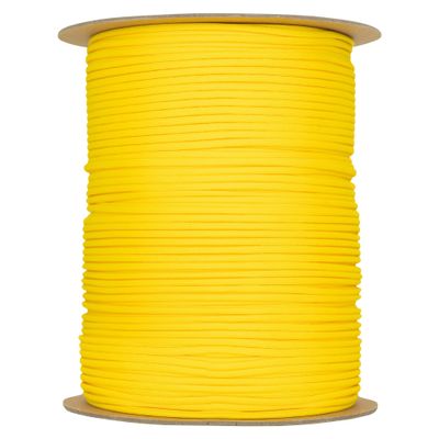 The Paracord Store | Type III 550 Paracord - 1000 FT Spool, Canary Yellow | Heavy Duty 7 Strand Tactical Paracord - USA Made Nylon Outdoor Parachute Cord for Camping, Fishing & More - Survival Cord