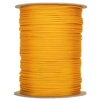 The Paracord Store | Type III 550 Paracord - 1000 FT Spool, Goldenrod | Heavy Duty 7 Strand Tactical Paracord - USA Made Nylon Outdoor Parachute Cord for Camping, Fishing & More - Survival Cord