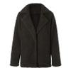 Andongnywell Women Long Sleeve Casual Lapel Fleece Fuzzy Faux Shearling Warm Winter Jackets Granulated Fleece Coat (Green,Small)