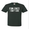 Go All Out XXXXX-Large Forest Green Adult Fun Fact I Don't Care Funny T-Shirt view 3
