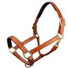 Grewal Equestrian Triple Stitched Leather Halters (Longdon Gold, Oversize) view 1