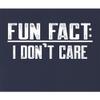 Go All Out XX-Large Navy Blue Adult Fun Fact I Don't Care Funny T-Shirt view 4