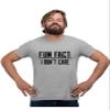 Go All Out XXXXX-Large Oxford Adult Fun Fact I Don't Care Funny T-Shirt view 1