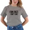 Go All Out XXXXX-Large Oxford Adult Fun Fact I Don't Care Funny T-Shirt view 2