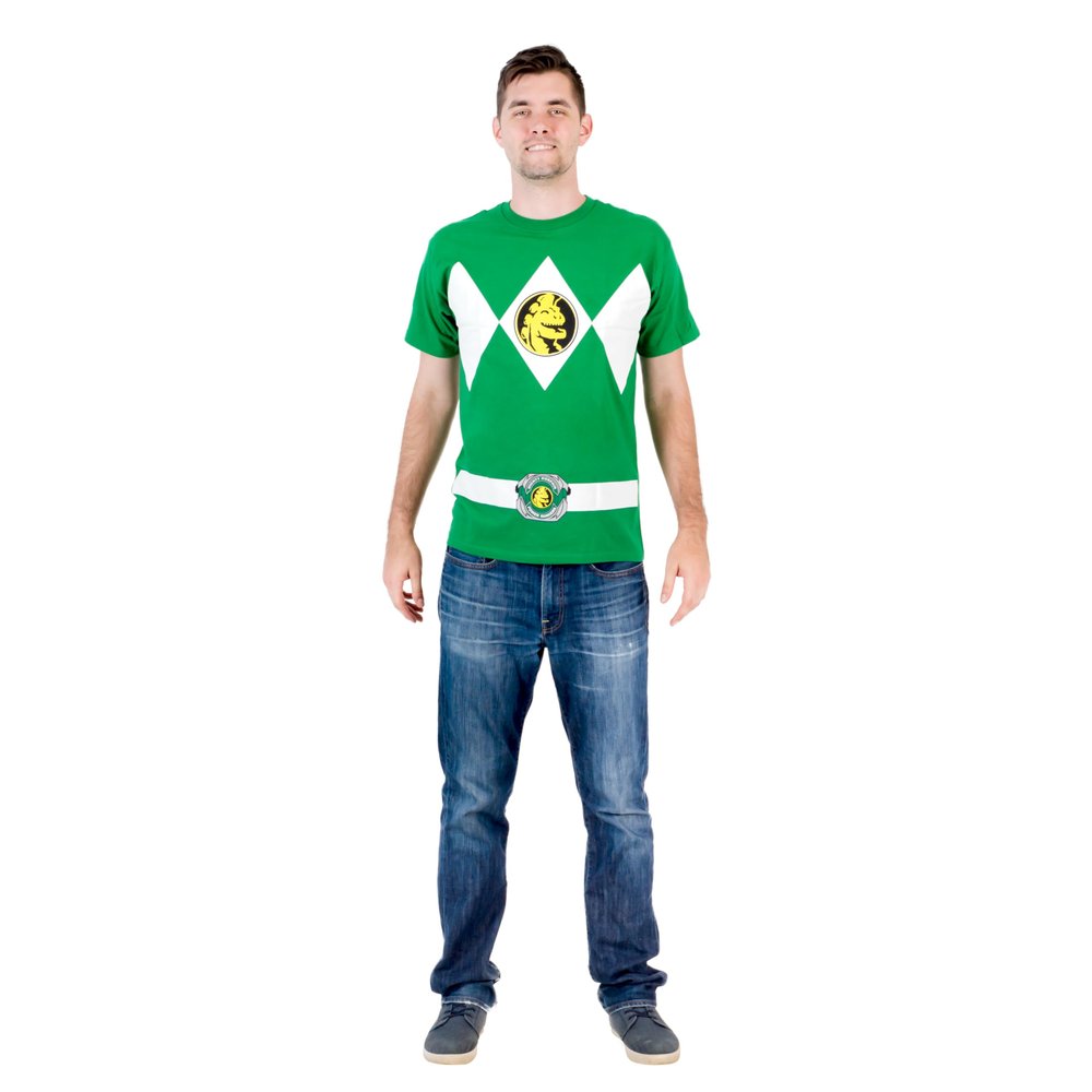 Power Rangers Green Costume T-Shirt(Green,Medium)